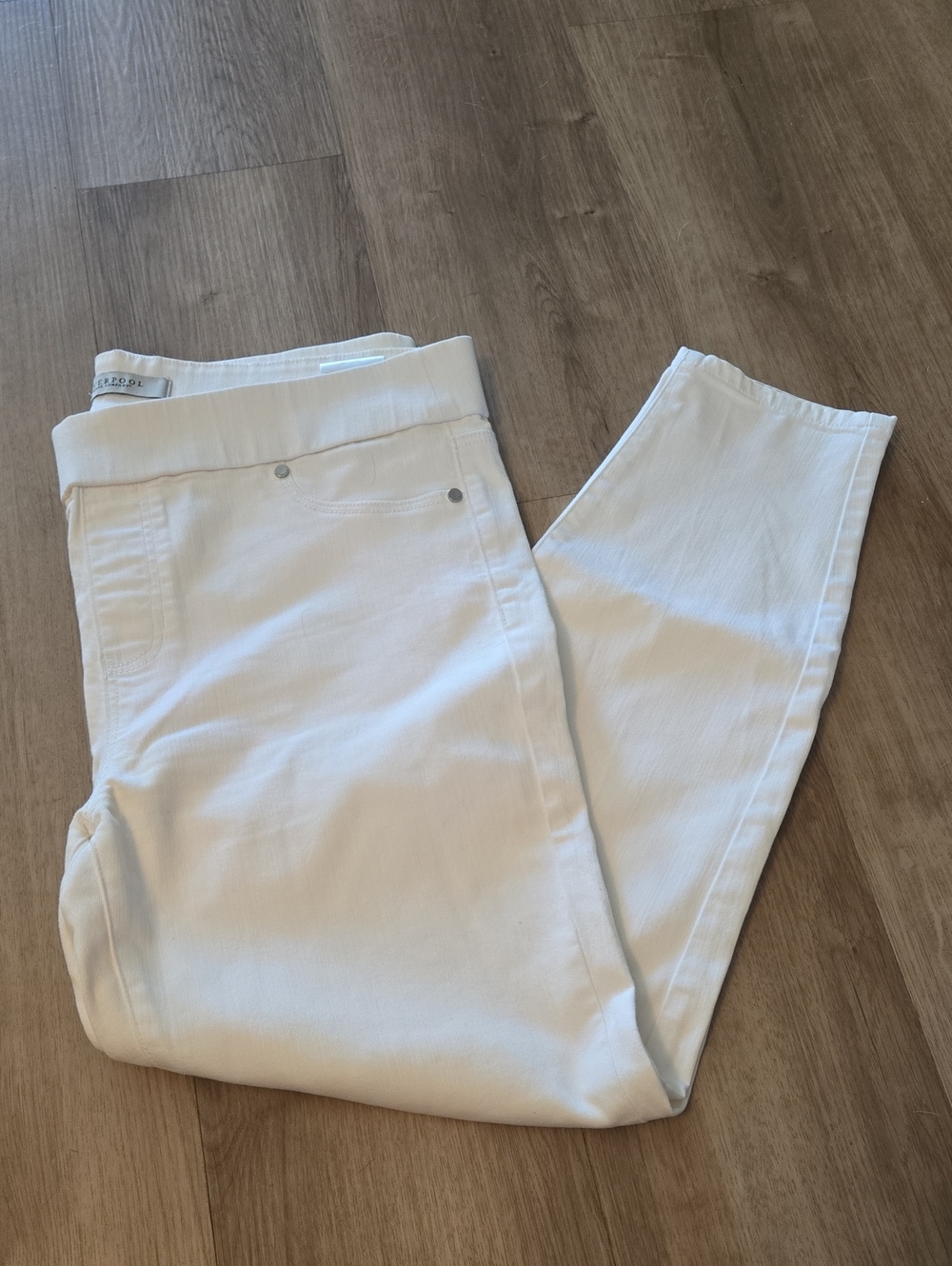 Liverpool Women's White Stretch Chinos